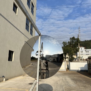 Second side angle of the same concave mirror disc sculpture