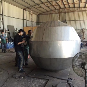 Fabrication review of the same stainless steel sphere structure